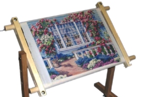 Buy Embroidery Cross Stitch Wood Frame & Stand - 2 Online – embroideryhoopks