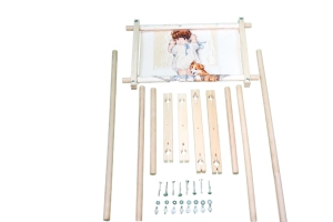 Premium Frank A. Edmunds Split Rail Scroll Frame Set - 1 Pc. - Quality  Wood, Ideal for Stitchery & Needlecraft Projects - Versatile and Perfect  for