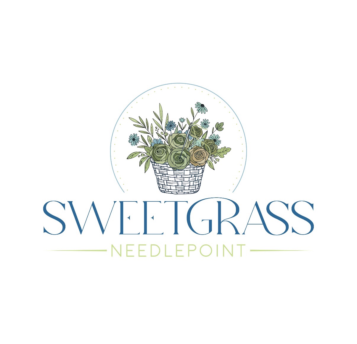 Sweetgrass Needlepoint Logo